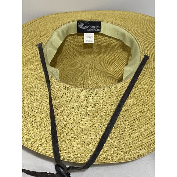 San Diego Hat Co Wide Brim Sunhat M Gardening Beach Pool adjustable Chin Strap - Picture 4 of 11